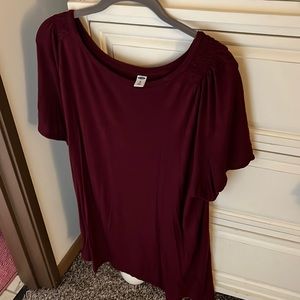 XL Tall Maroon Blouse from Old Navy